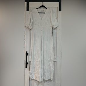 White eyelet ASOS cotton dress